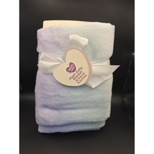 NWT Parents Choice Walmart Pink Purple Blue Ombre Pastel Plush Baby Blanket
